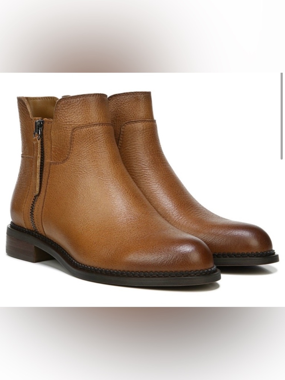 BNWT Franco Sarto Women's Halford Cognac Leather Size 9.5